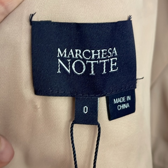 Marchesa Notte Red Lace Dress 0 - Picture 7 of 11